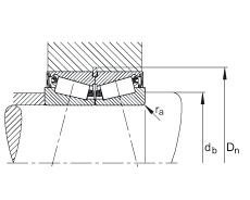 圓錐滾子軸承 JK0S040, 整體圓錐滾子軸承，單側(cè)唇密封，直徑系列 0