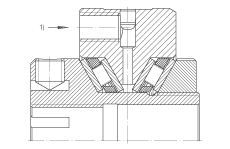 推力錐形保持架滾針軸承 ZAXFM1555, 雙向，預(yù)載