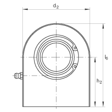 液壓桿端軸承 GF45-DO, 根據(jù) DIN ISO 12 240-4 標(biāo)準(zhǔn)，帶焊接面，需維護